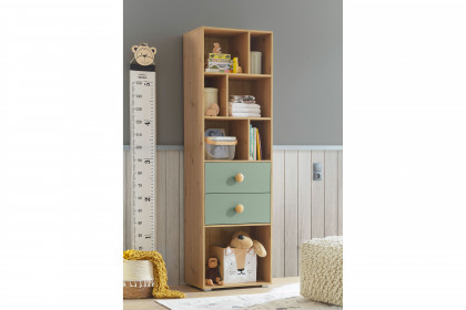 Birta von BEGABINO - Babyzimmer-Set Eiche Artisan - salbeigrün