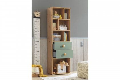 Birta von BEGABINO - Babyzimmer-Set Eiche Artisan - salbeigrün