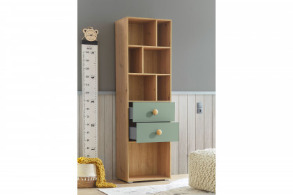 Birta von BEGABINO - Babyzimmer-Set Eiche Artisan - salbeigrün
