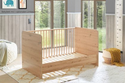 Birta von BEGABINO - Babyzimmer-Set Eiche Artisan - salbeigrün