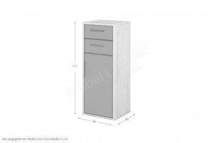 Big Profi Office von Mäusbacher - schmaler Aktenschrank mit 2 Schubkästen