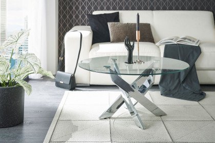 Kopenhagen von A Better Place - Couchtisch mit klarer Sicherheitsglastischplatte