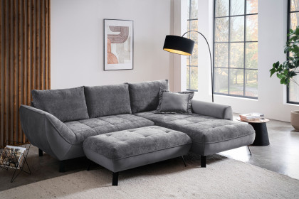 Bellini-LE25 von Exxpo - Ecksofa Variante rechts anthrazit-graphite