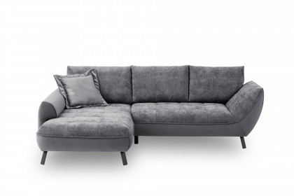 Bellini-LE25 von Exxpo - Ecksofa Variante links anthrazit-graphite