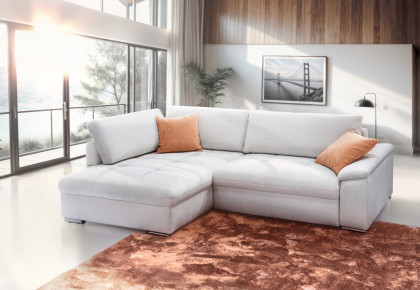 Casa Grande-LE24 von Exxpo - Eckcouch links snow
