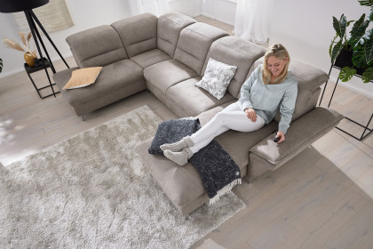 MR 1390 von Musterring - Wohnlandschaft Ausführung links stone