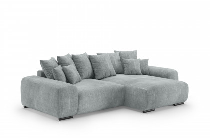 Glamour de Luxe II von Nova Via - Eckcouch rechts silver
