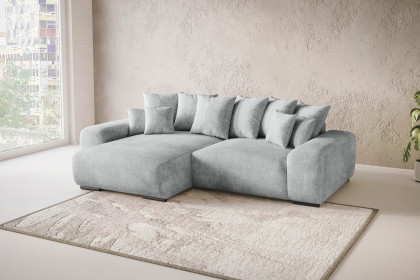 Glamour de Luxe II von Nova Via - Eckcouch links silver