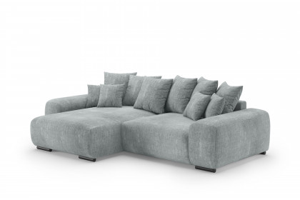 Glamour de Luxe II von Nova Via - Eckcouch links silver