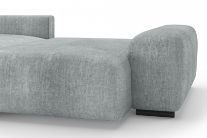 Glamour de Luxe II von Nova Via - Eckcouch links silver