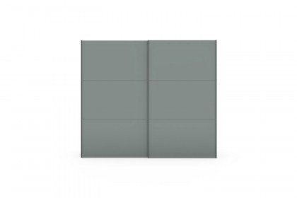 Slideline von JUTZLER - Schwebetürenschrank ca. 250 cm breit schwarz - salbei