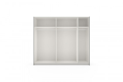 Slideline von JUTZLER - Schwebetürenschrank ca. 250 cm breit schwarz - salbei