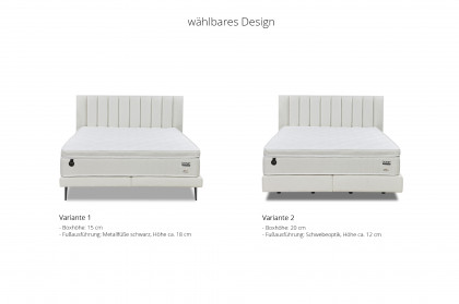 Palermo von DONE.® - Boxspringbett in White