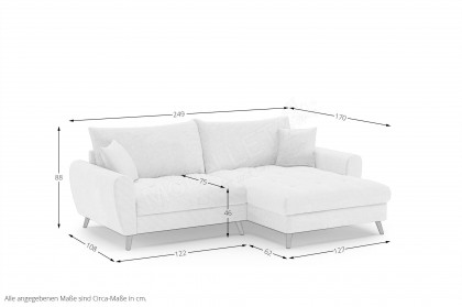Blackburn II von Nova Via - Polstersofa rechts blue-grey