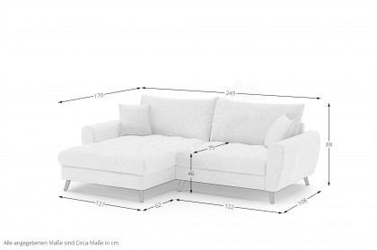 Blackburn II von Nova Via - Polstersofa links blue-grey