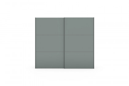 Slideline von JUTZLER - Schwebetürenschrank mit Dämpfern schwarz - salbei
