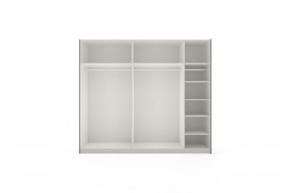 Slideline von JUTZLER - Schwebetürenschrank mit Dämpfern schwarz - salbei