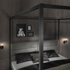 MR My Heaven von Musterring - Polster-Himmelbett KT1 grau