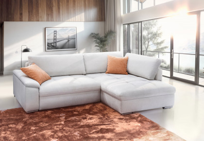 Casa Grande-LE24 von Exxpo - Eckcouch rechts snow