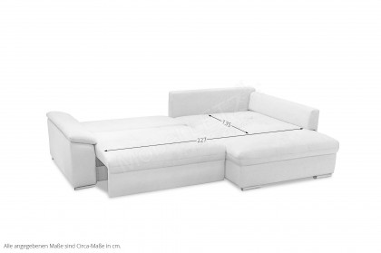 Casa Grande-LE24 von Exxpo - Eckcouch rechts snow