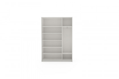 Slideline von JUTZLER - weißer Schwebetürenschrank mit Kurztiefe + Spiegel