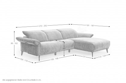2066 von Hjort Knudsen - Eckcouch grey