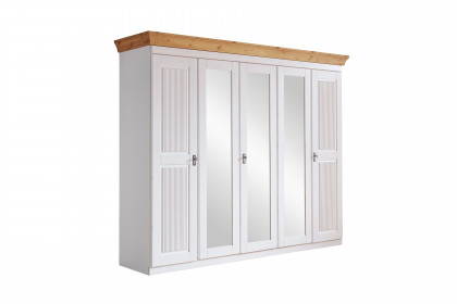 Eva von Jumek - Kleiderschrank 5-türig im Landhausstil