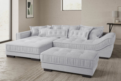 Diwan II von Nova Via - Polstersofa links warm-grey