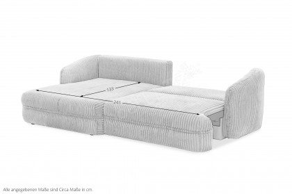 Lush von Exxpo - Eckcouch links grey