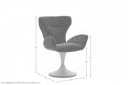 SP150 von Musterring - Stuhl in Onyx