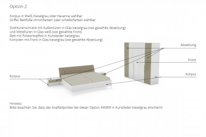 San-Diego-sleeping von Musterring - Schlafzimmer-Vorzugsset Option 2 weiß-grau