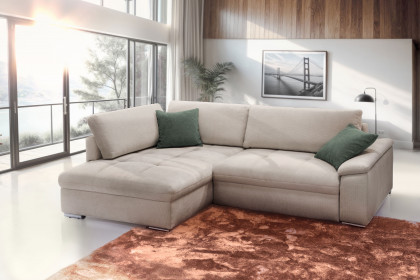 Casa Grande-LE24 von Exxpo - Eckcouch Variante links sand