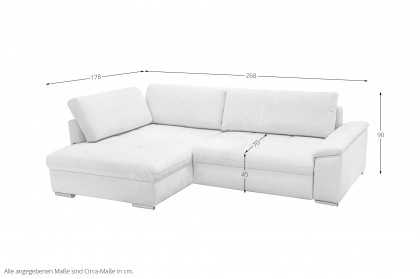 Casa Grande-LE24 von Exxpo - Eckcouch Variante links sand