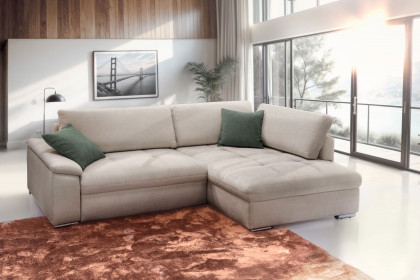 Casa Grande-LE24 von Exxpo - Eckcouch Variante links sand