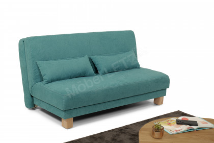 Gina von Sofa-Team - Schlafsofa 160 in Türkis