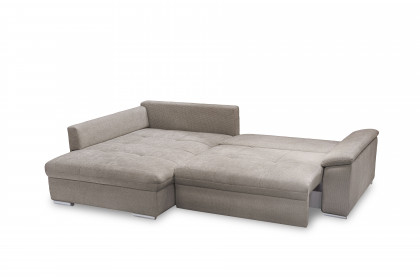 Casa Grande-LE24 von Exxpo - Eckcouch Variante links hellbraun