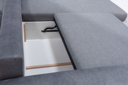 Larnaca von Exxpo - Ecksofa rechts grey-light-denim