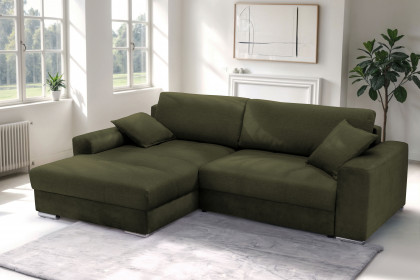 Larnaca von Exxpo - Ecksofa links olive