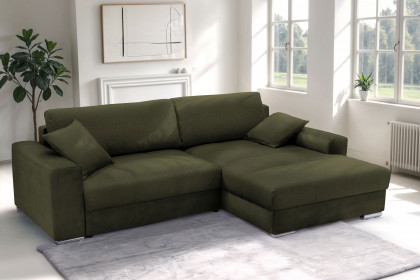 Larnaca von Exxpo - Ecksofa rechts olive