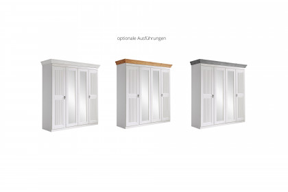 Eva von Jumek - Kleiderschrank aus Holz weiß 4-türig