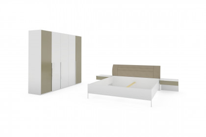 San-Diego-sleeping von Musterring - Schlafzimmer Glas weiß & kieselgrau