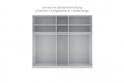 San-Diego-sleeping von Musterring - Schlafzimmer Glas weiß & kieselgrau