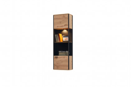 Andra-living von SCHÖNER WOHNEN - Hängevitrine Eiche/ anthrazit