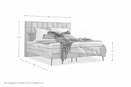 Frame-Dream von DONE.® - Boxspringbett taupe