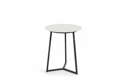Connect-living von SCHÖNER WOHNEN - Couchtisch S410 Glas weiß/ Metall