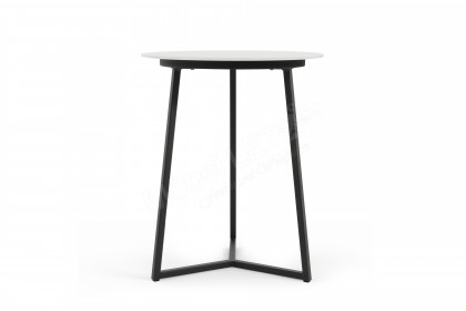 Connect-living von SCHÖNER WOHNEN - Couchtisch S410 Glas weiß/ Metall