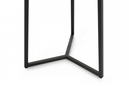 Connect-living von SCHÖNER WOHNEN - Couchtisch S410 Glas weiß/ Metall