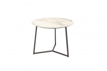 Connect-living von SCHÖNER WOHNEN - Couchtisch Keramik carrara/ Metall anthrazit