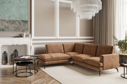 Bali von Primavera Furniture - Ecksofa Variante links hellbraun