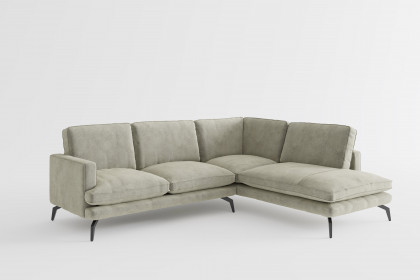 Bali von Primavera Furniture - Eckgarnitur Ausführung rechts hellgrau